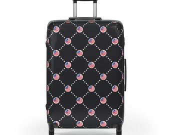 Suitcase - USA flag