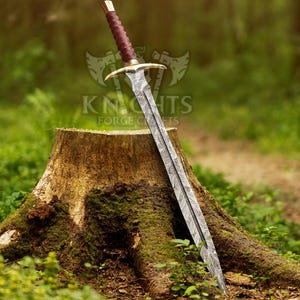 Damascus steel viking sword