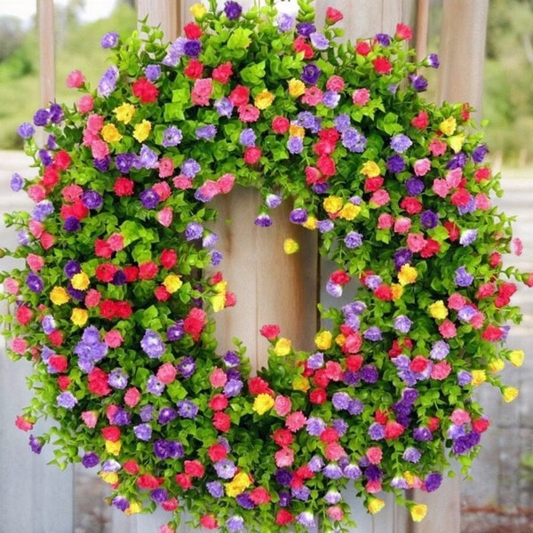 Peony wreath for front door, Spring summer door wreath, Handmade spring wreath, Artificial peony outdoor wreath, Wedding decor
