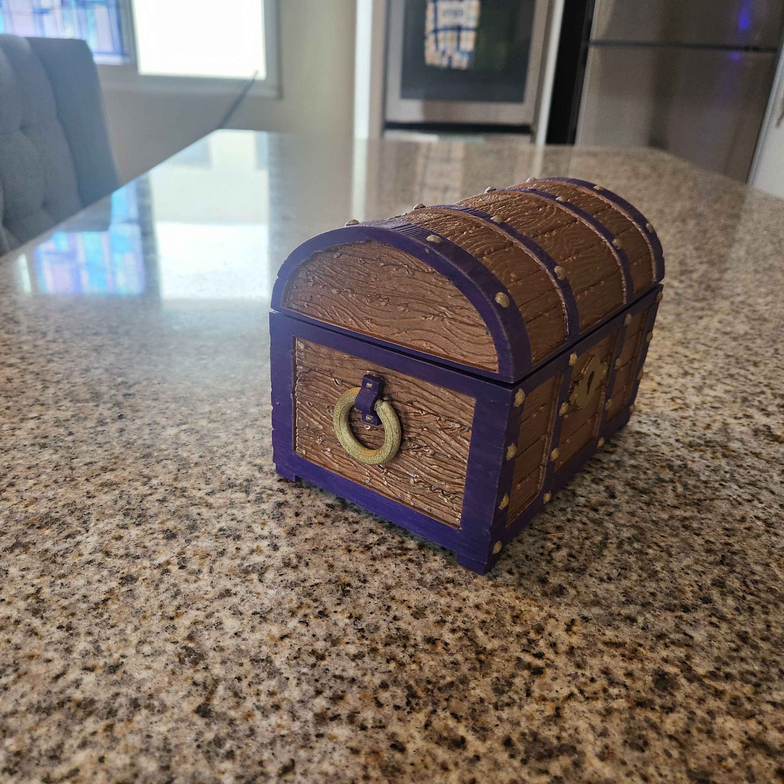 Real Wood Locking Treasure Chest Etsy