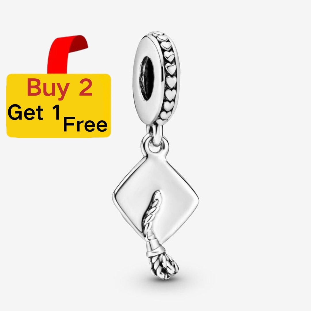 2024 New Graduation Cap Dangle Charm , Compatible With Charm, Charms ...