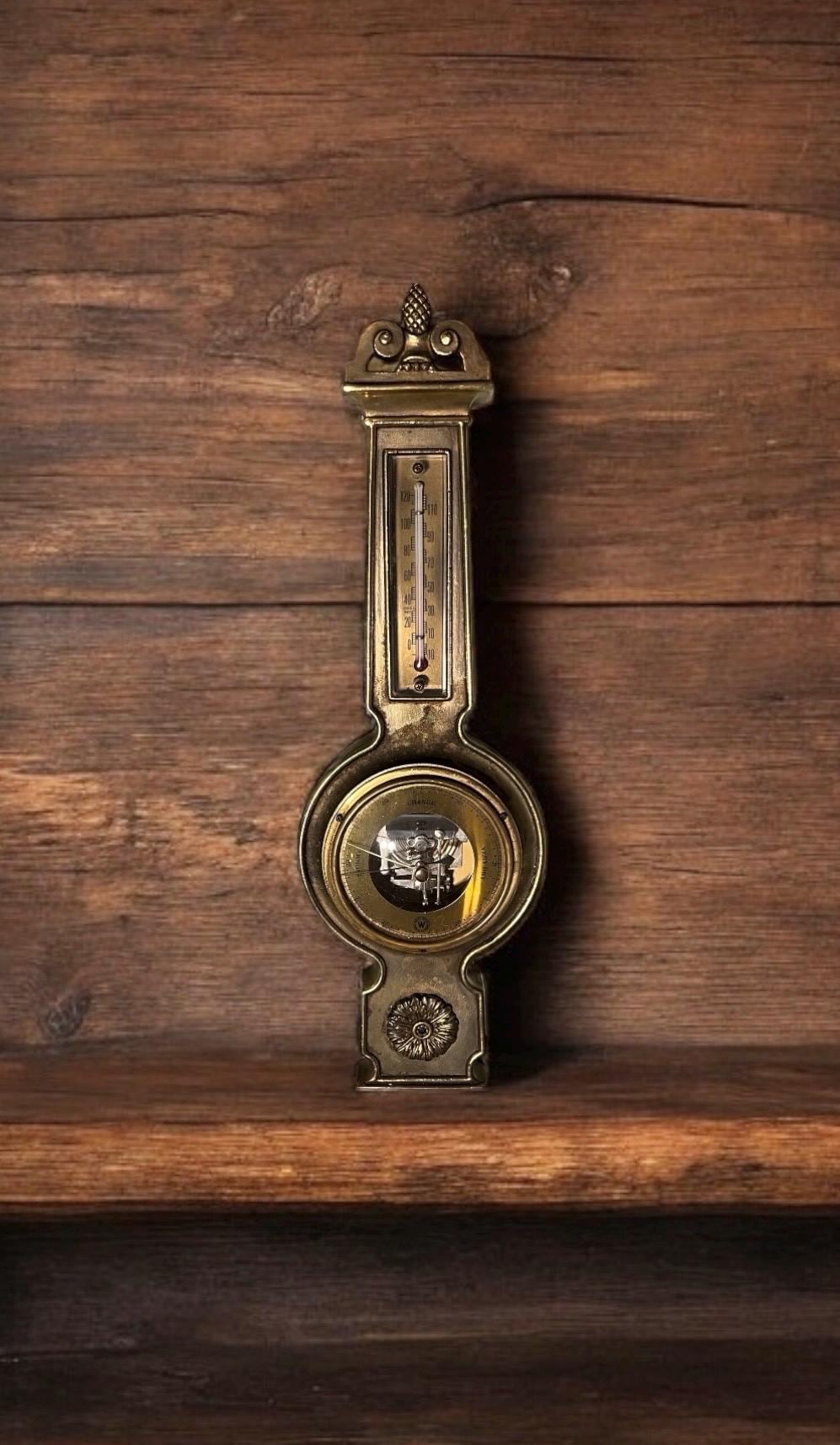 Vintage Brass Barometer | Vintage Westwood Barometer | Vintage Decor ...
