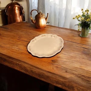 Vintage Homer Laughlin Hudson Gold Floral Service Platter