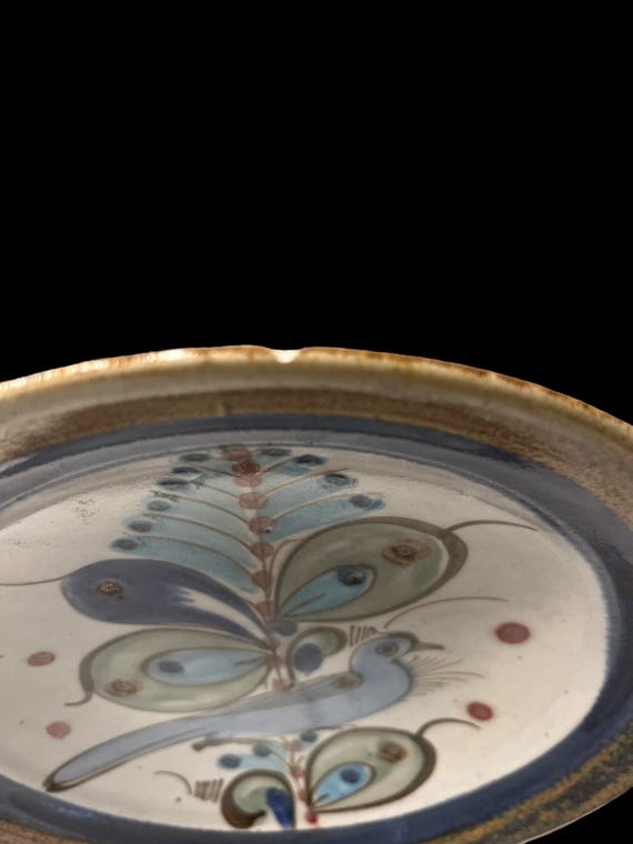 メキシコ 陶器 焼物 トナラ焼 ケンエドワーズ 皿 トナラ ケンエドワーズ 皿 クラフト 陶芸 メキシコ 民芸品