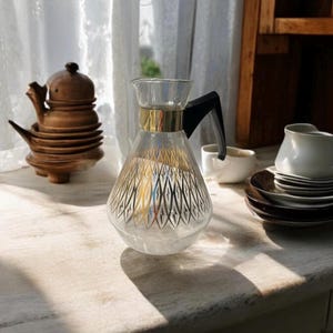 Vintage Pyrex Coffee Pot | Pyrex Carafe | Pyrex Goldstar Atomic Diamond Carafe | Pyrex Corning Carafe