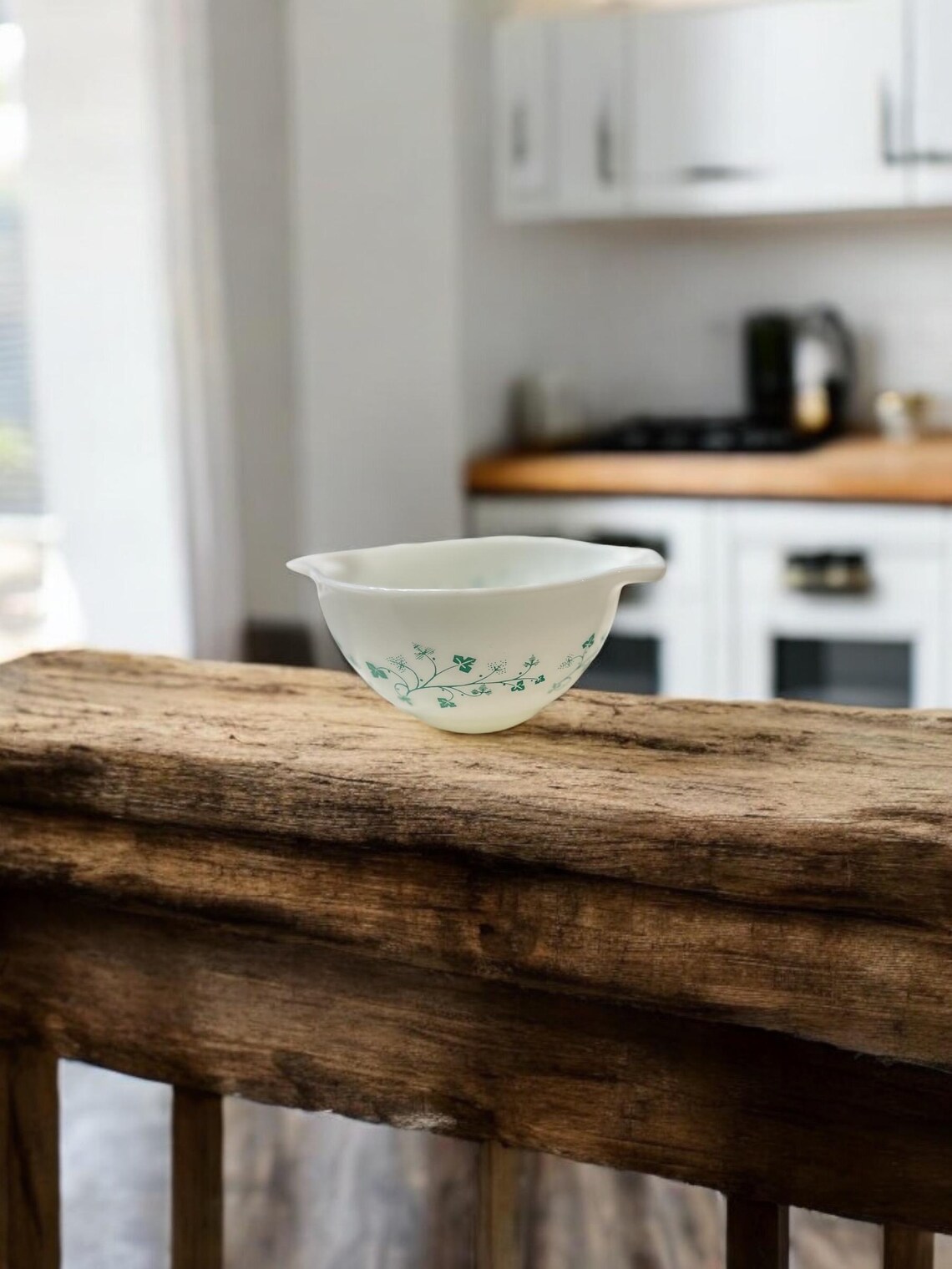 Pyrex Green Ivy Cinderella Bowl Mixing Bowl Chip and Dip 2 Piece Set 4 ...