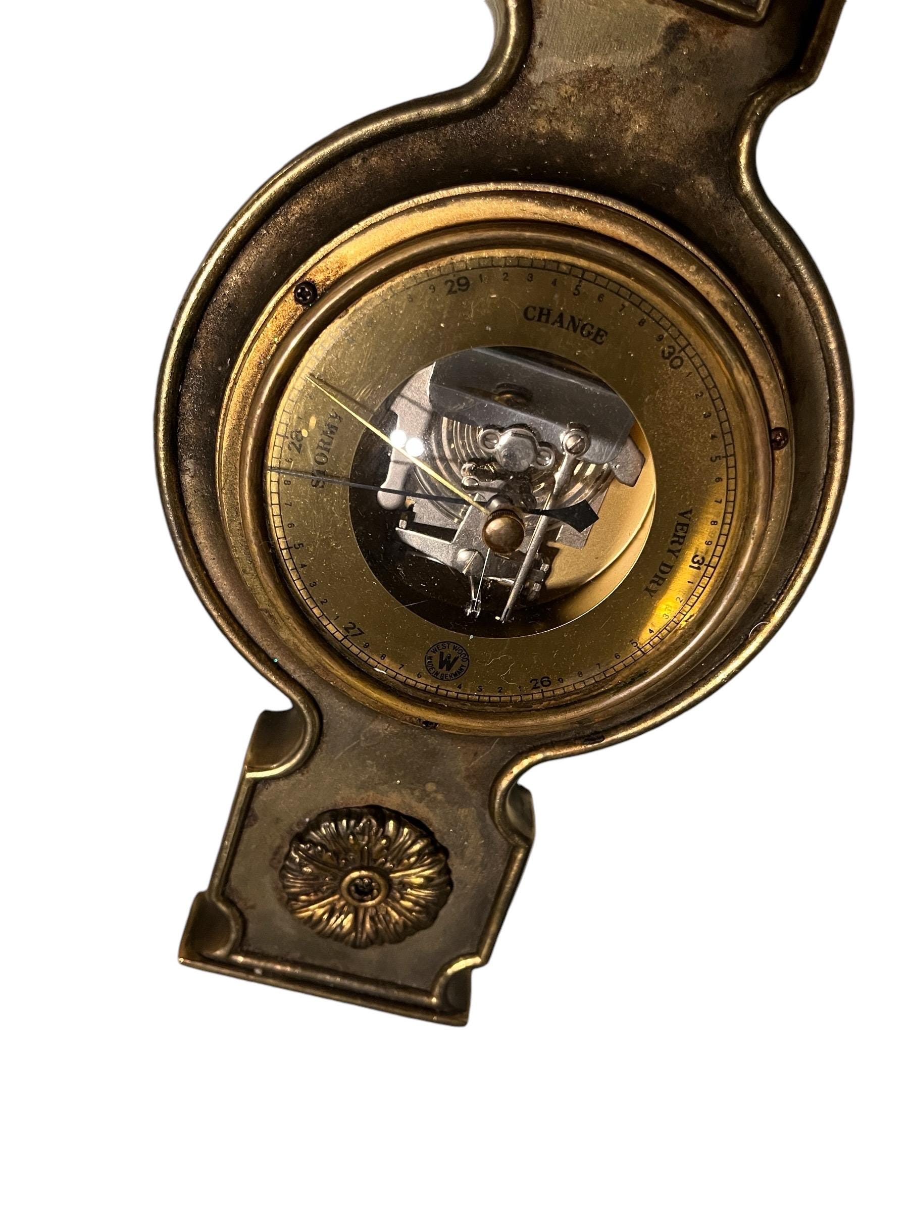 Vintage Brass Barometer | Vintage Westwood Barometer | Vintage Decor ...