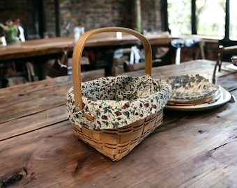 Vintage Longaberger Style Picnic Basket