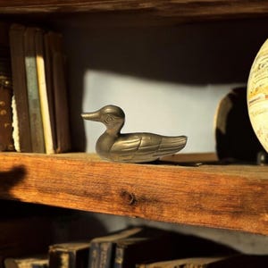 Vintage Brass Duck Figurine | Vintage Brass Decor |