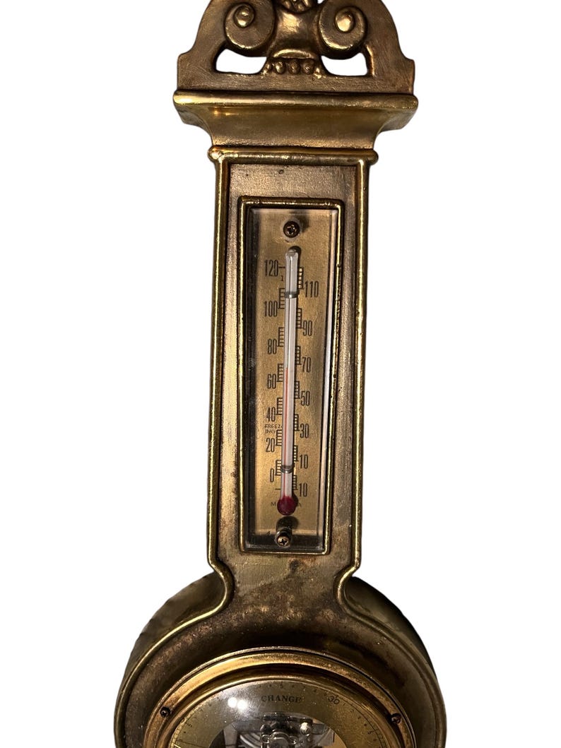 Vintage Brass Barometer | Vintage Westwood Barometer | Vintage Decor ...