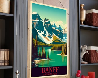 BANFF poster nationaal park poster voor cadeau voor vriend voor familie voor reizen voor souvenir