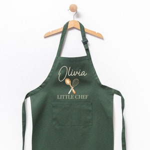 Personalized Kids Apron, Toddler Apron, Customized Apron, Little Chef, Cooking Apron, Kids Apron, Kitchen Apron, Custom Apron, Child Aprons
