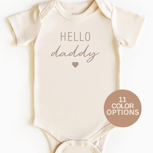 Hello Daddy Onesie®, First Time Dad Gift, Baby Announcement Onesie®, New Baby Gift, Coming Home Outfit, New Dad Gift, Baby Onesie®, Hi Daddy