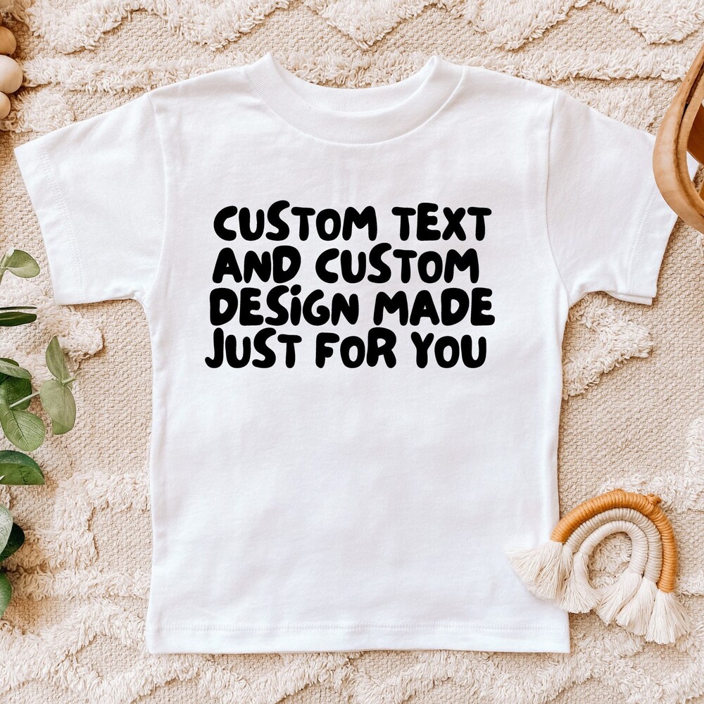 Custom Baby Bodysuit, Custom Text Printed, Custom Your Text Printed Shirt, Custom Name Shirt,Custom Text And Custom Logo Printed Shirt Moderndaydecors