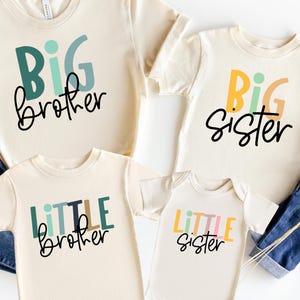 Matching Family Shirts, Big Brother, Big Sister, Little Brother, Little Sister, Baby Shower Gift, Baby Announcement, Family Sibling Shirts