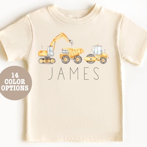 Personalized Construction Shirt, Equipment Shirt, Truck Kids Shirt, Dump Truck Shirt, Toddler Shirt, Boys Shirt, Construction Kids Shirt