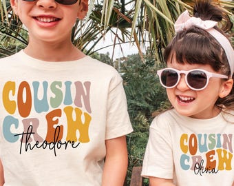 Personalized Cousin Crew Shirts, Cousin Crew Shirts, Cousin Trip, New to the Cousin Crew, Cousin Gathering, Matching Cousins Shirt