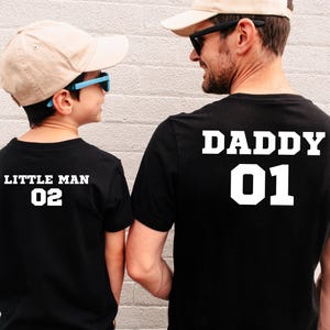 Personalized Daddy and Me Shirts, Fathers Day Gift, Dad and Son Shirts, Gift for Dad from Son, Fathers Day Shirt, Matching Dad Shirt, Dad