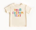 Retro Custom Text Kids Shirt, Your Custom Here, Custom Your Text Toddler Shirt, Custom Kids Shirt, Custom Text Printed, Custom Baby Bodysuit