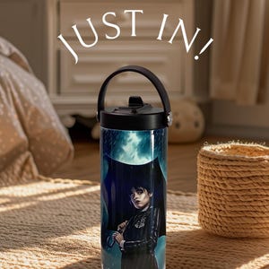 New Tumbler on time for fall, Christmas season Wednesday characters 20oz tumbler, Miercoles expectacular tumbler 20 oz