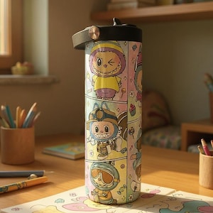 LaBuBU Tumbler 20 oz - Perfect Gift LABUBU Tumbler, Beautiful Labubu 20 oz tumbler - Colorful Tumbler LABUBU
