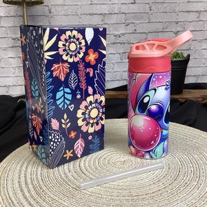 Stitch 12 oz Tumbler, Birthday Gift, Cute Stitch colorful Cup