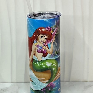 Beautiful Little Mermaid Tumbler 20 oz Ariel Princess Tumbler