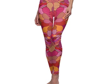 Dames Cut & Sew Casual legging (AOP), zachte, comfortabele, elastische yogalegging voor dames, leuk cadeau, legging voor alle lichaamstypes.