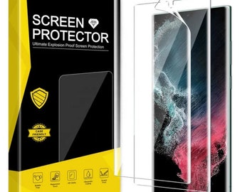 2 Pack Self Healing Hydrogel Film For Samsung Galaxy S23 S22 S21 NOTE20 PLUS ULTRA Premium Full Coverage Flexible Screen Protector