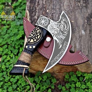 Viking Pizza Cutter Axe, The Original Custom Hand Forged Pizza Axe, Best Gift for Mum, Christmas, Birthday & Anniversary Gift for him