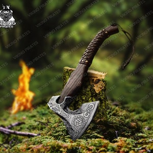 Custom Gift Hand Forged Carbon Steel VIKING AXE, Ragnar Axe, Wedding Gift,Axes, Best Birthday, Anniversary, Christmas Gift For Him, Larp axe