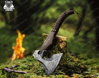 Custom Gift Hand Forged Carbon Steel VIKING AXE, Ragnar Axe, Wedding Gift,Axes, Best Birthday, Anniversary, Christmas Gift For Him, Larp axe