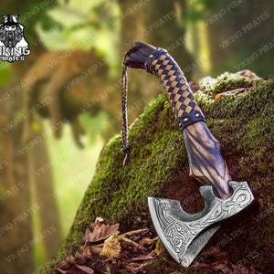 Custom Gift Hand Forged Carbon Steel VIKING AXE, Ragnar Axe, Wedding Gift,Axes, Best Birthday, Anniversary, Christmas Gift For Him, Larp axe