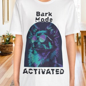 Chihuahua T-shirt | Dog shirt, funny dog shirt, animal lover cotton tee, bark mode activated