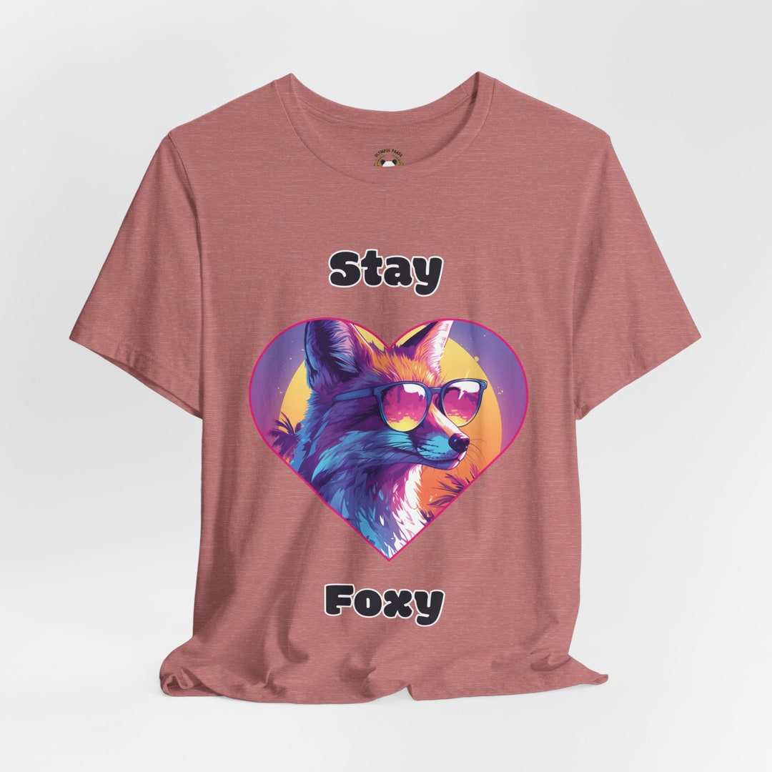 Stay Foxy Shirt Fox Shirt, Funny Fox T-shirt, Animal Lover Cotton Tee ...