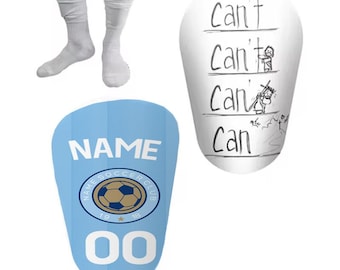 Custom Mini Adults Kids Shinpads Football Personalised Shin Pads Clubs Sports Grassroots