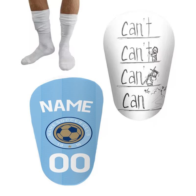 Parastinchi Da Calcio Personalizzati Artibetter, Bianco, Taglia Unisex, Imbottiti, Con Regolazioni