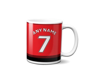 Taza personalizada del equipo de fútbol Manchester United