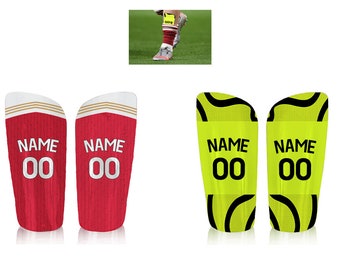 Custom Arsenal Kit Design Adults Kids Shinpads Football Personalised Clubs Sports Grassroots