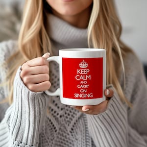 落ち着いて歌い続けよう コーヒー ティー マグカップ