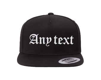 Personalised Embroidered Compton Font NWA Hip Hop Style Snapback Cap Hat