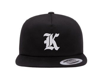 Personalised Oakland Font Style Embroidered Snapback Cap
