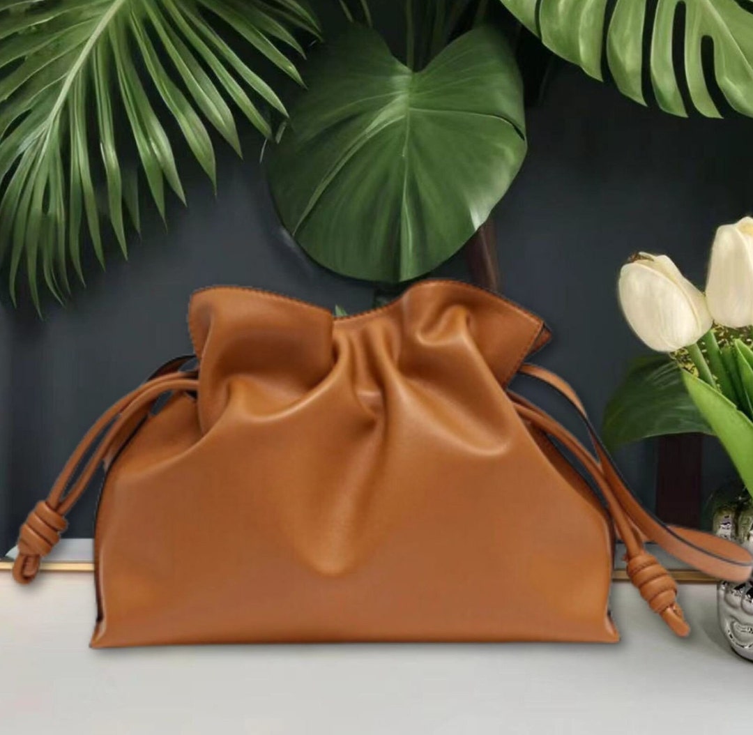 Cloud Print Pattern Leather Tote Bag