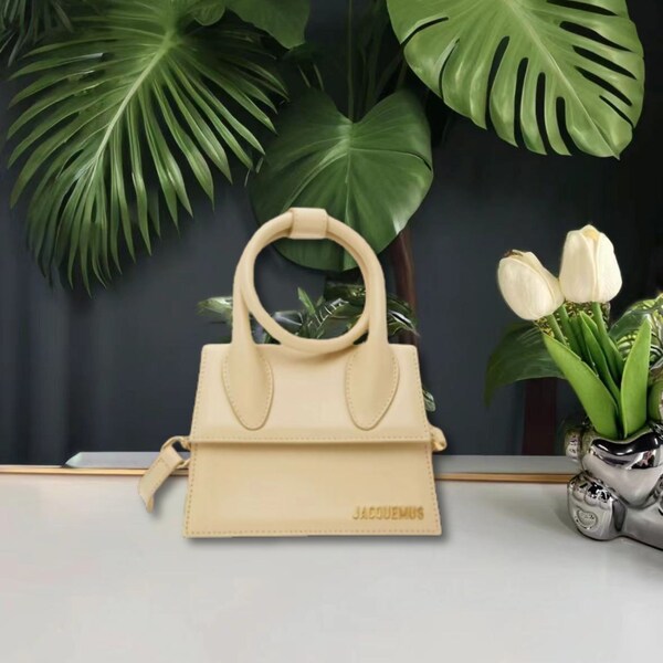 Jacquemus Portable Bag - Cabas en cuir - Sac à bandoulière en cuir - Cadeau pour la Fête des Mères