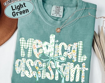 Comfort Colors Medical Assistant Shirt: Certified MA Student Tee