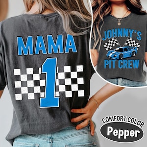 Race Car Birthday Family Matching Comfort Colors Shirt