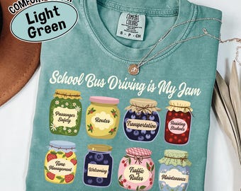 Camiseta de conductor de autobús escolar Comfort Colors®, Conducir es mi pasión, Regalo de agradecimiento para conductores de autobús escolar, Camiseta de regreso a clases
