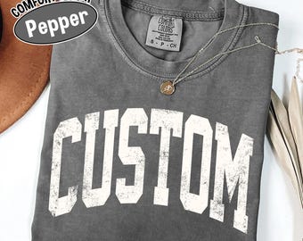 Comfort Colors® Custom Mascot Shirt, School Spirit Tee, Personalized Team Name Shirt, Game Day Fan T-shirt, Custom Sports Shirt