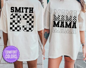 Race Mom Comfort Colors Shirt, Moto Mama Racing Tee