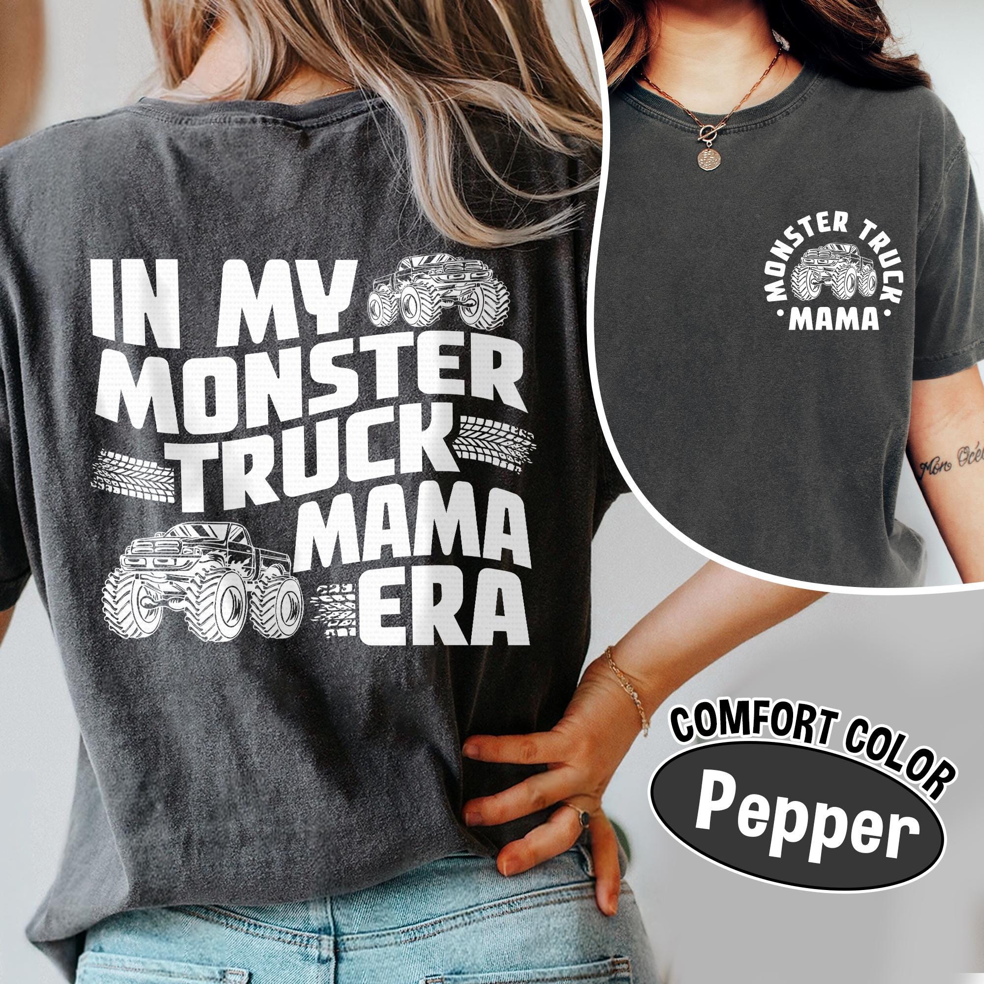 Monster Truck Mama Comfort Colors Shirt: Boy Birthday Party Tee